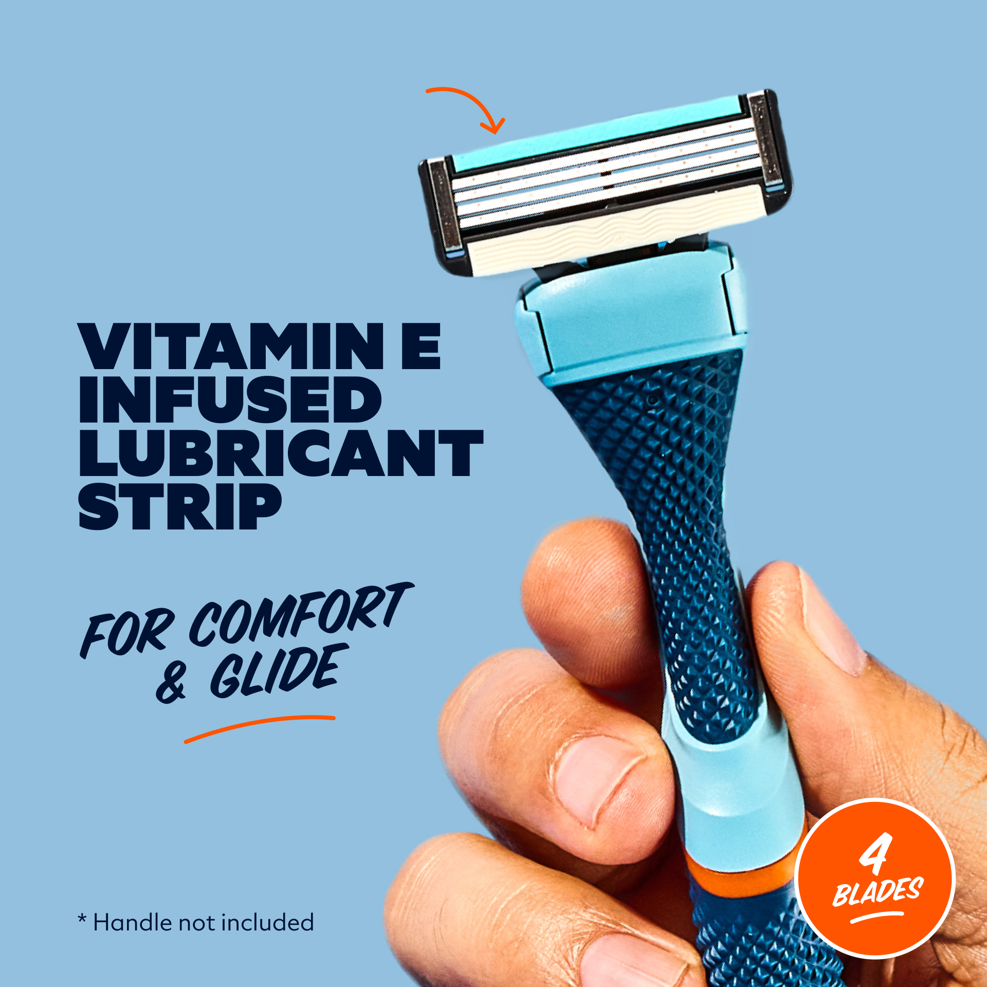 4 Blade Razor Trial Set for Thick Hair & Hard-to-Shave Spots | Club Series