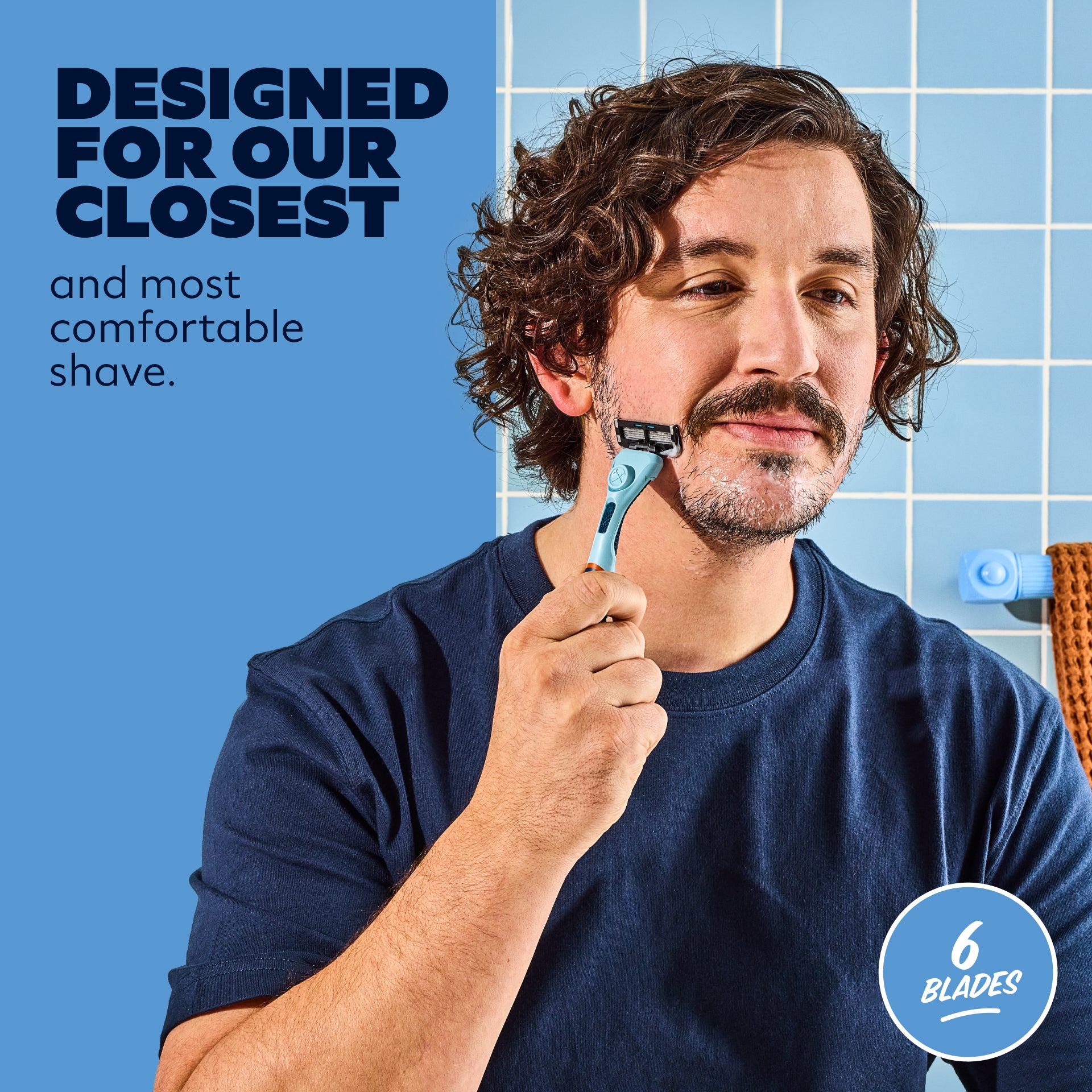 6 Blade Razor for Men & Women with Built-in Trimmer | Club Series