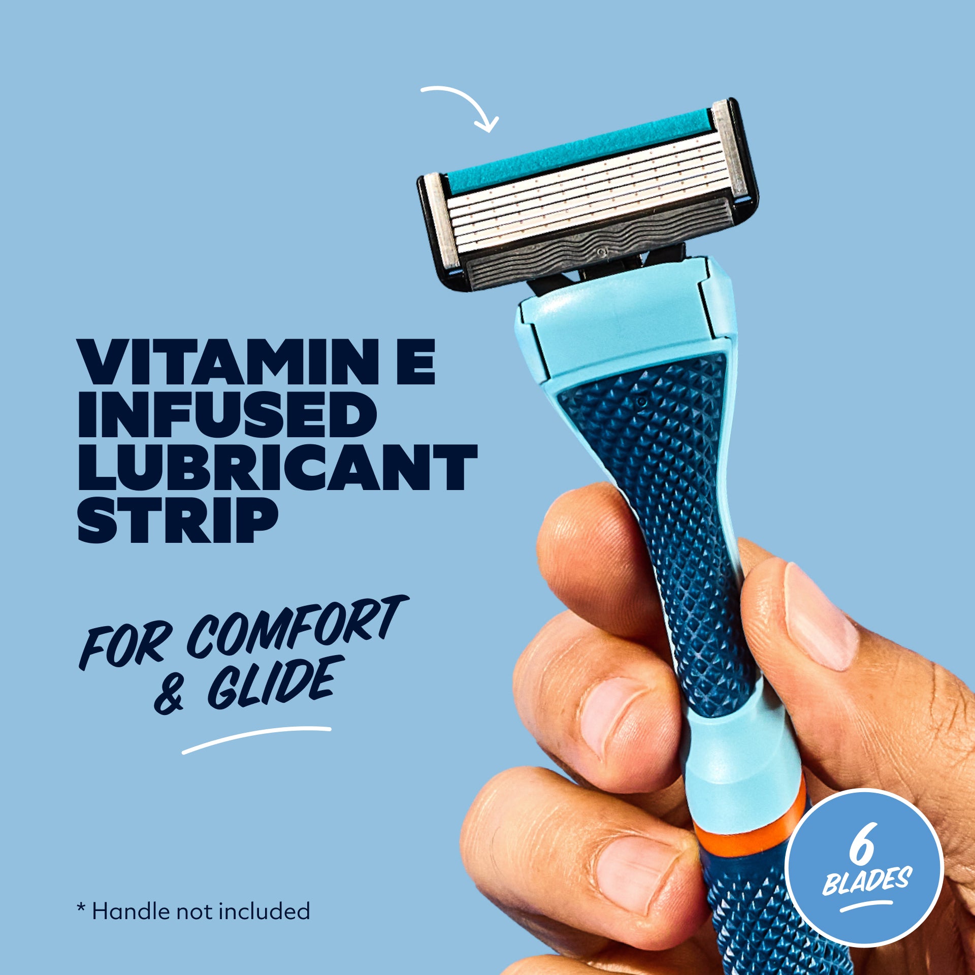6 Blade Razor for Men & Women with Built-in Trimmer | Club Series