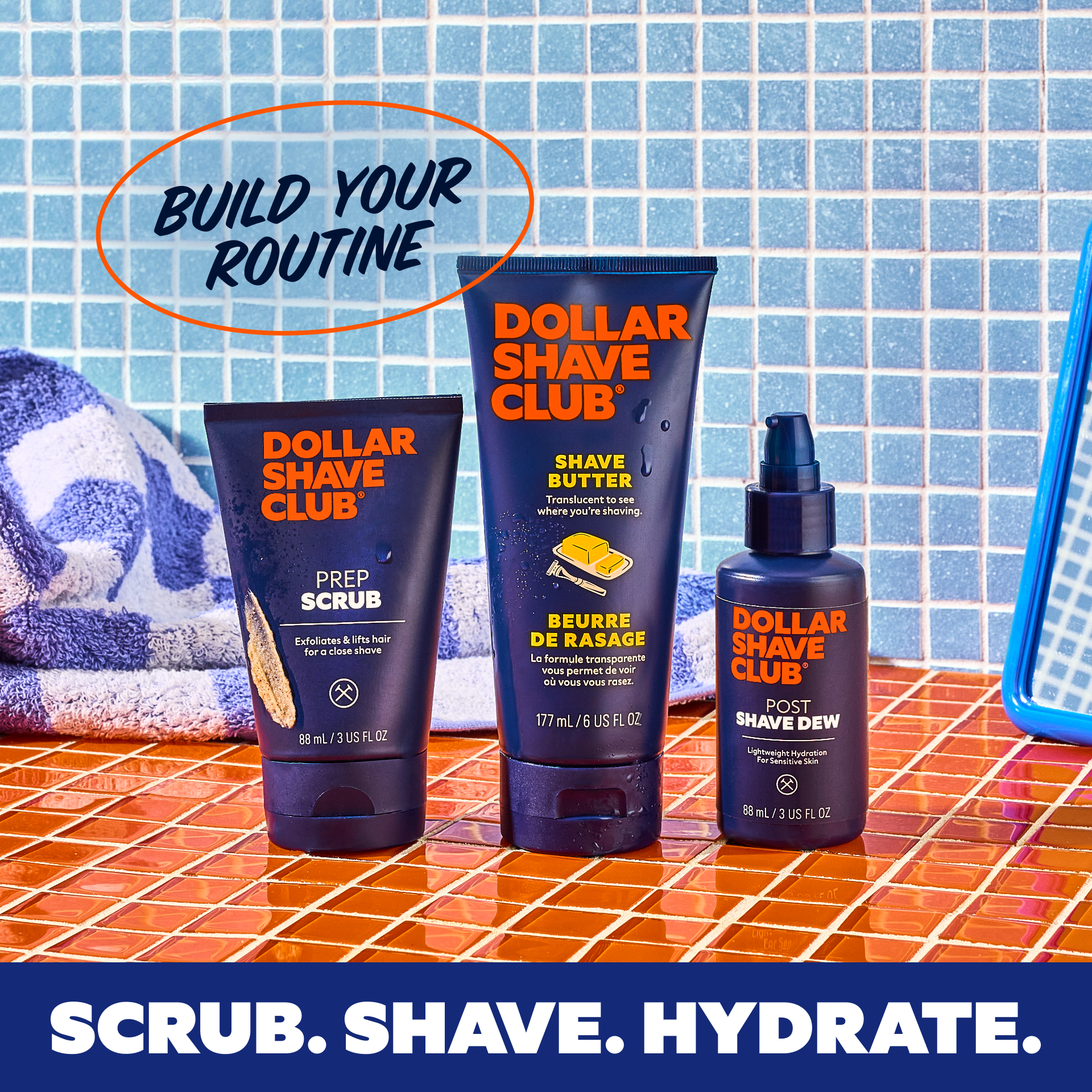 Non-Slip Body Shaver Handle for Shower | Club Series
