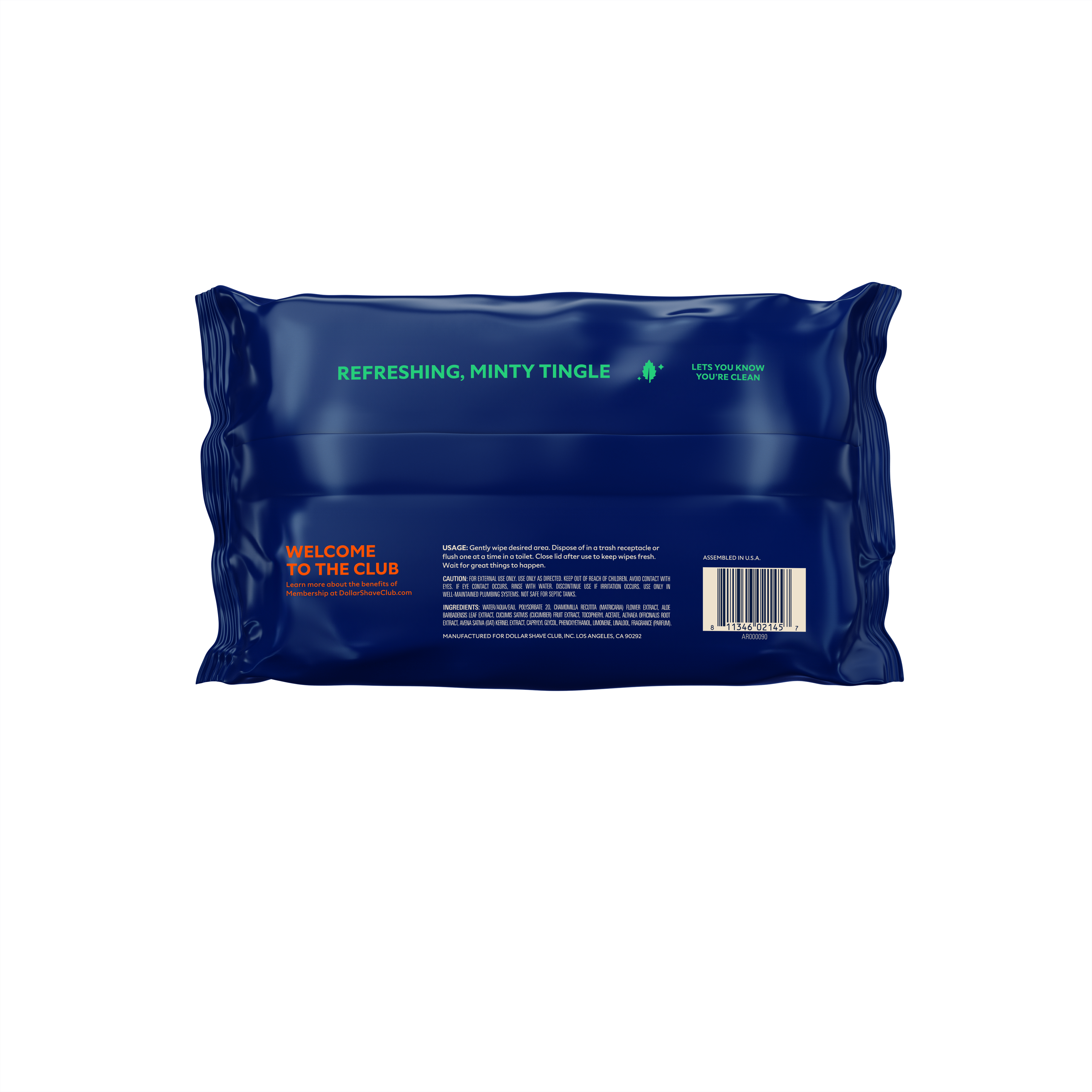 Flushable Minty Fresh Butt Wipes | One Wipe Charlies