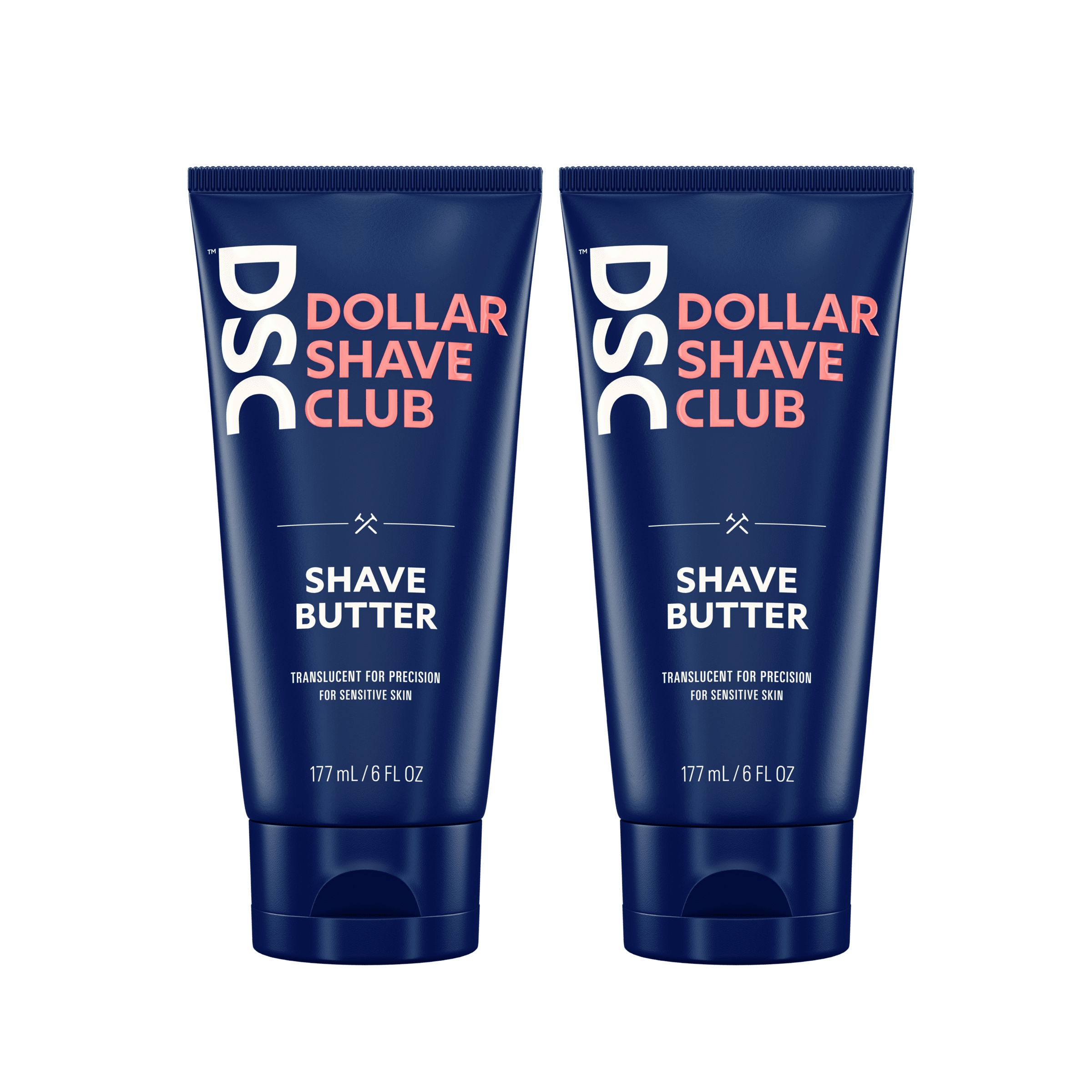 Translucent Shave Butter for Smooth Glide & Razor Bumps | 2-Pack