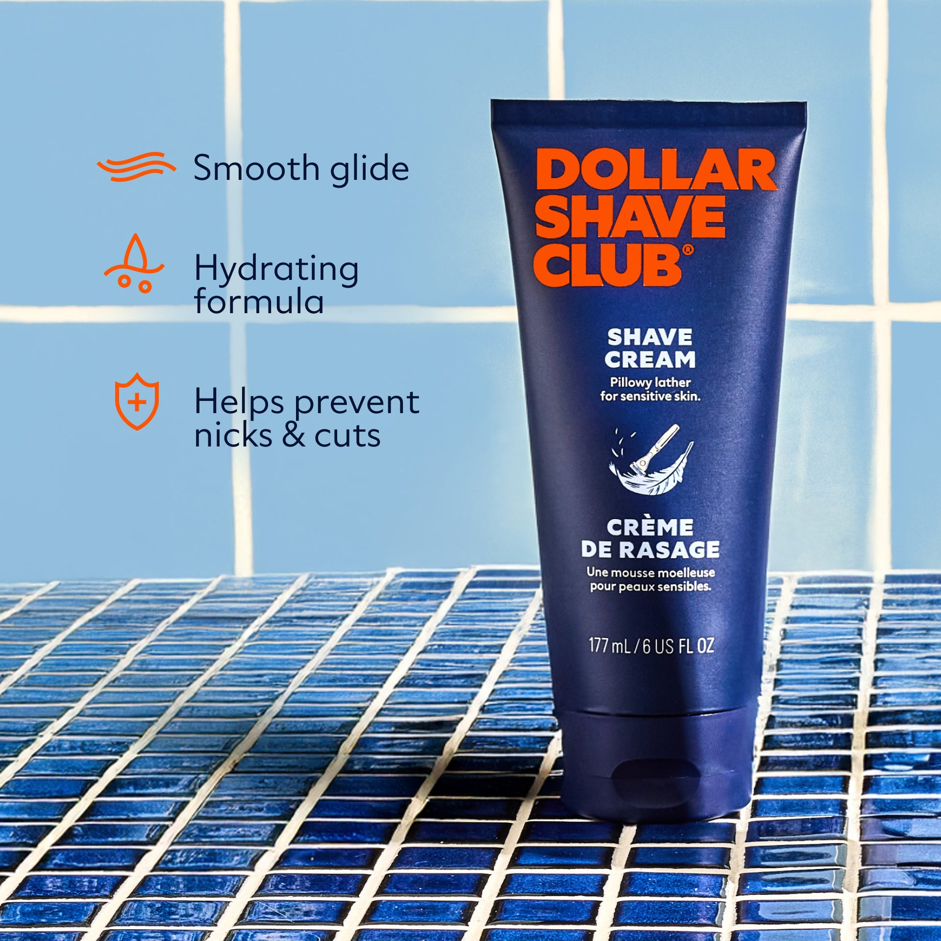 Hydrating Shave Cream with Coconut & Jojoba Oil | Sensitive Skin Formula
