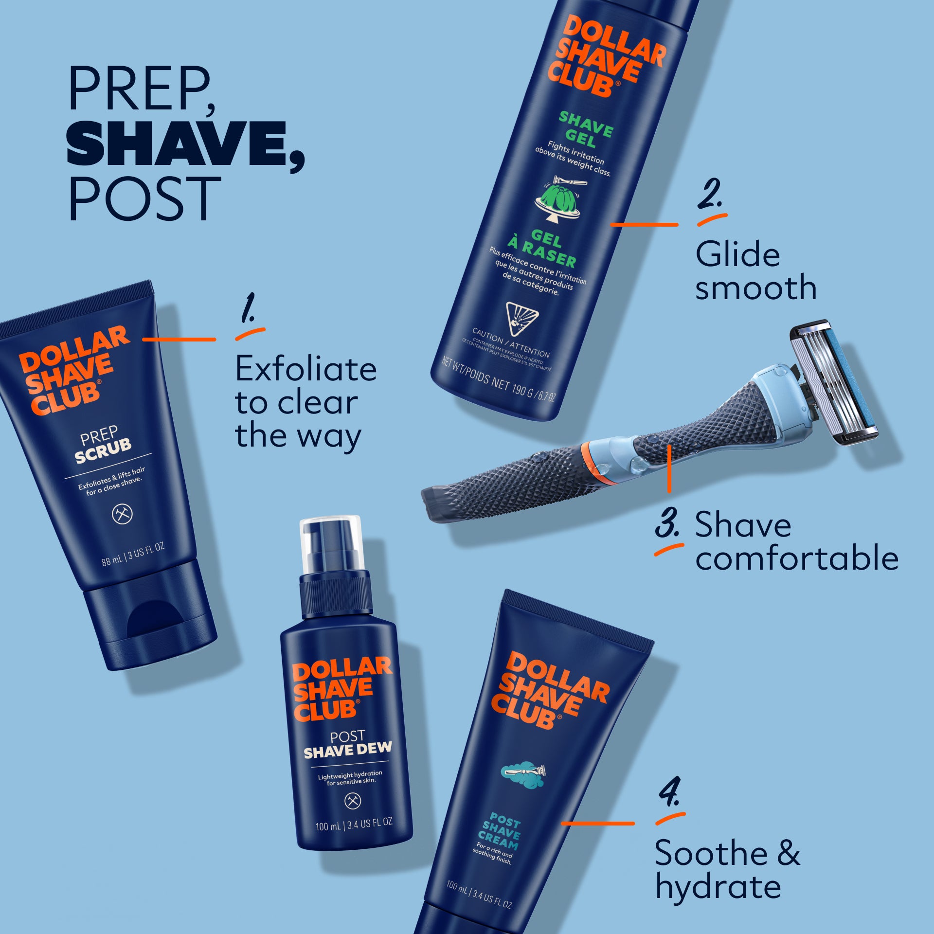Moisturizing Shave Gel with Shea Butter & Aloe for Sensitive Skin