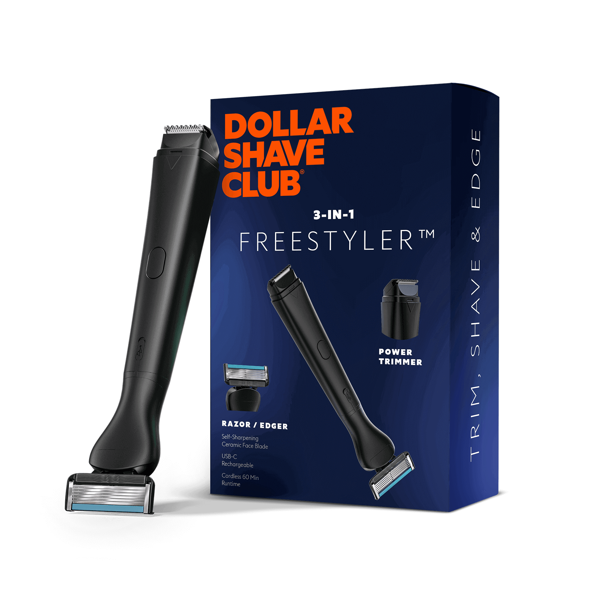 3-in-1 Electric Trimmer & Razor for Men with USB-C Charging | Club Series
