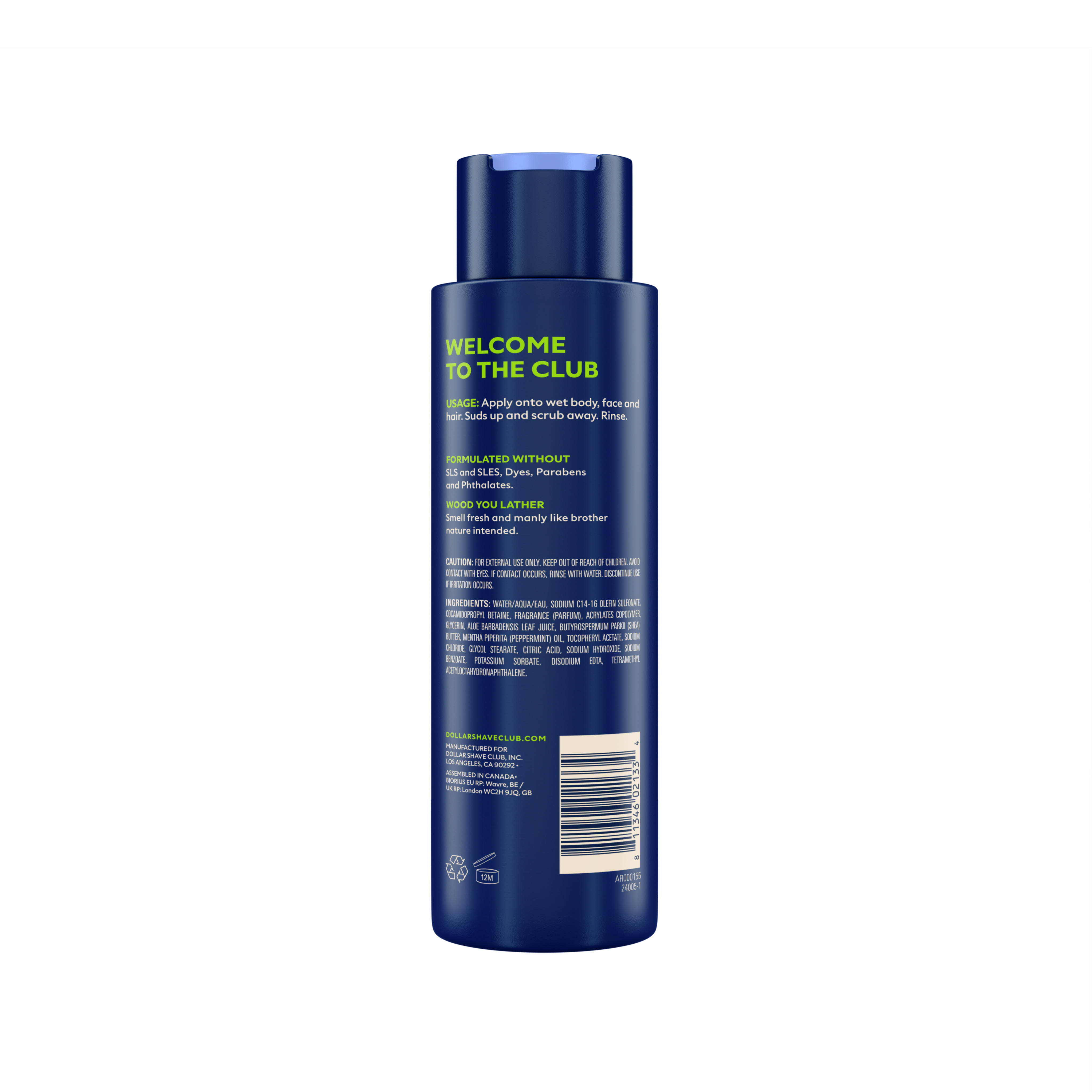 All-in-One Body Wash for Face, Hair & Skin | Plant-Based & Hydrating